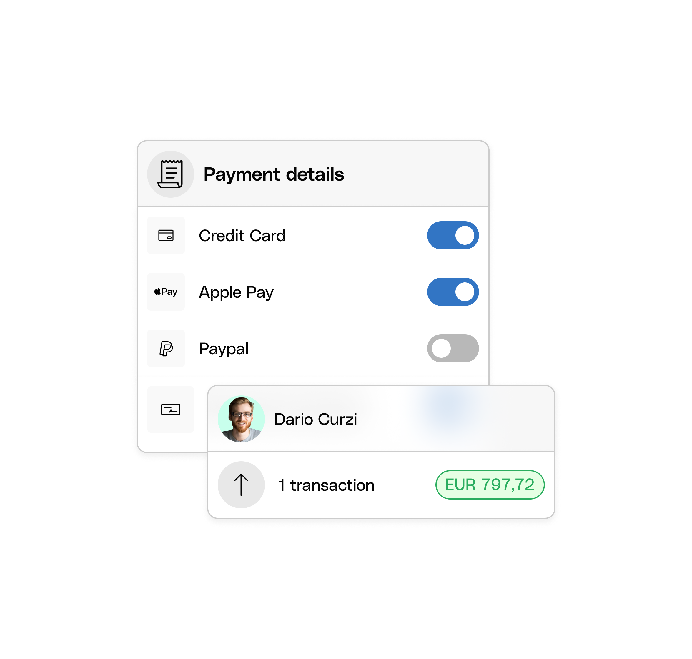 WEB UI Hero TopicHighlight Bento Payment Methods