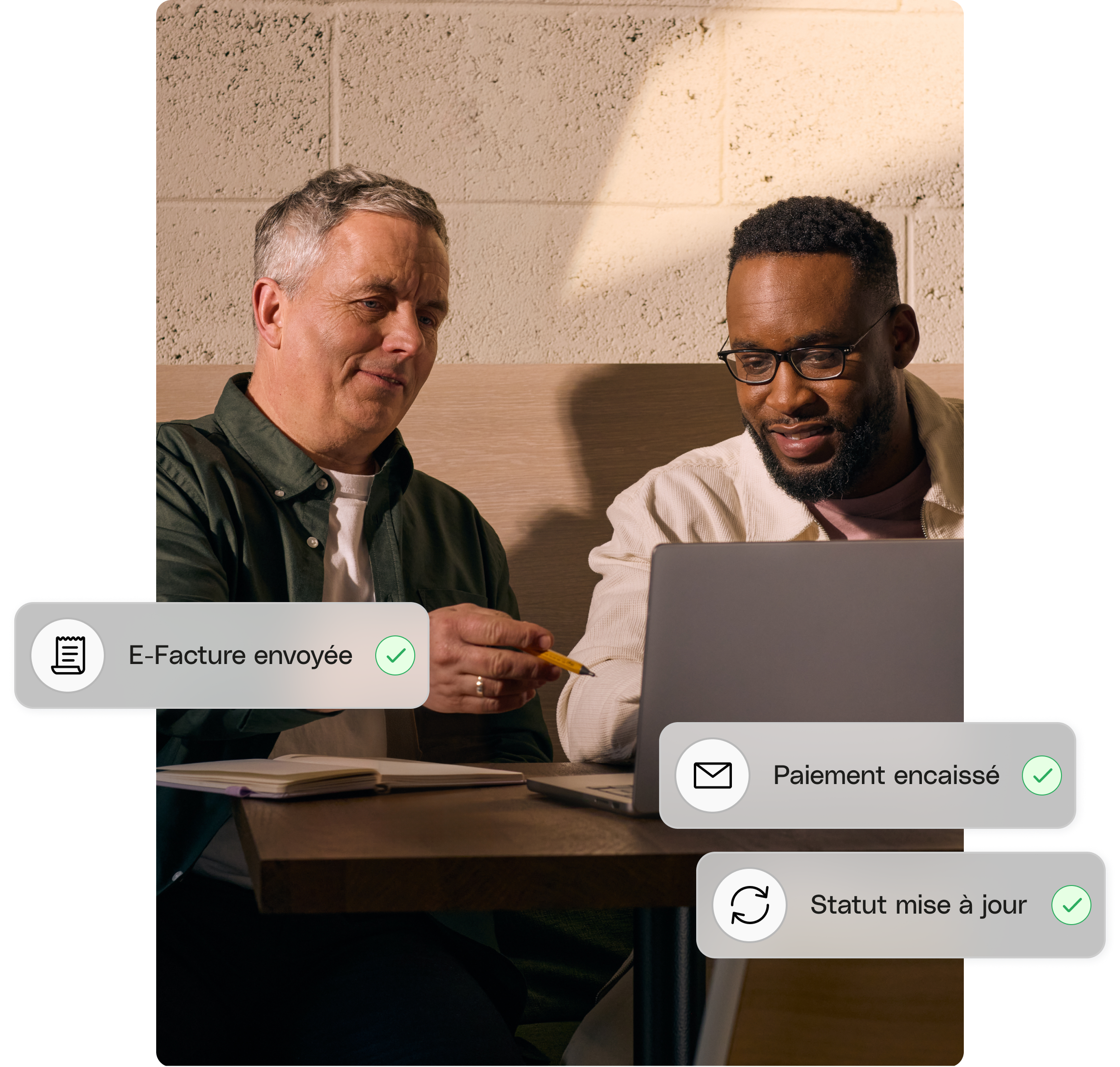 WEB UIPhoto Hero TopicHighlight Bento Qonto Intégrer