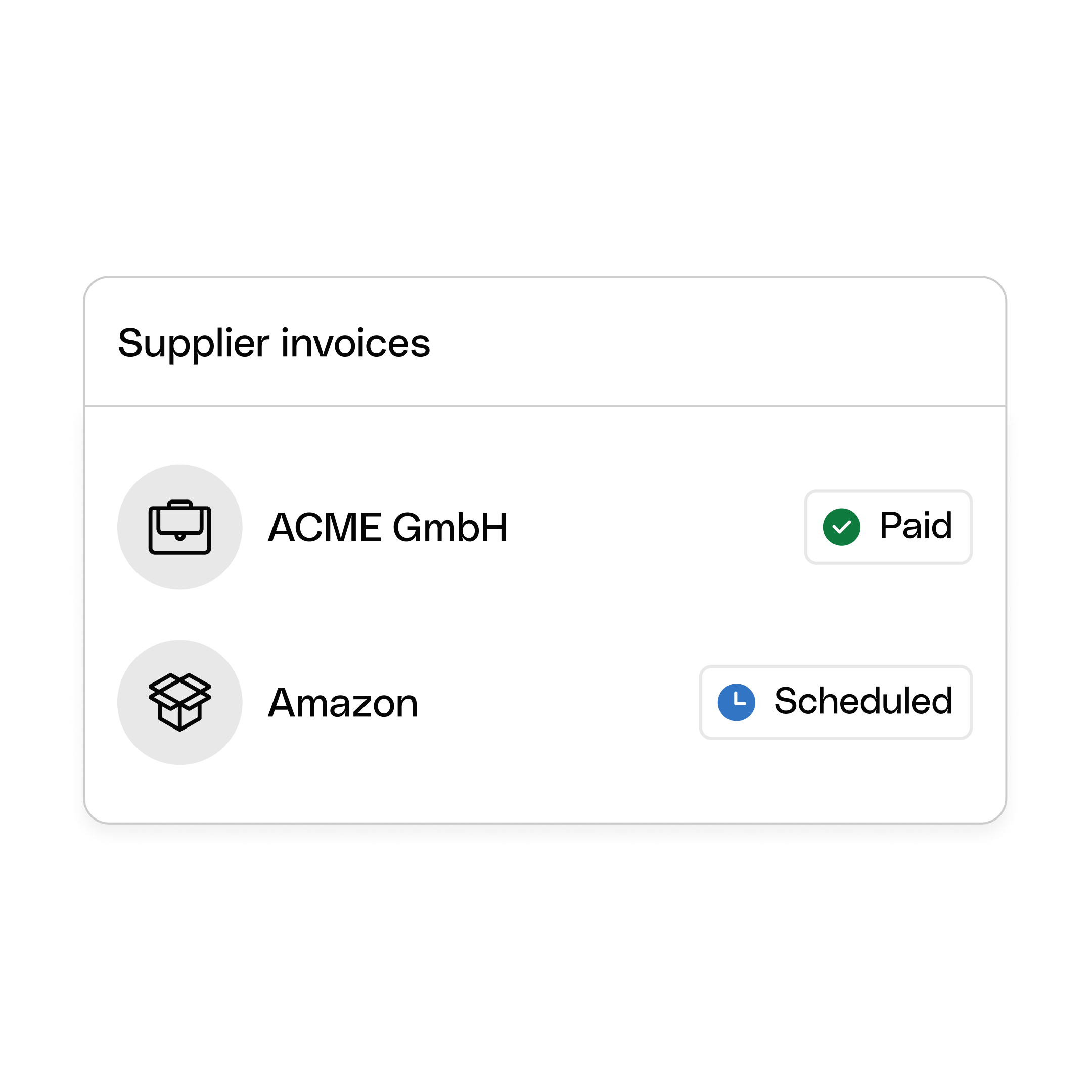 WEB ENDE UI Hero TopicHighlight Bento Headline Cards Supplier Invoices Status Merging WbRvmp
